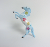 BLUE STAR-OOAK FLORAL DECORATOR REARING PEBBLES MODEL HORSE 3/29/19