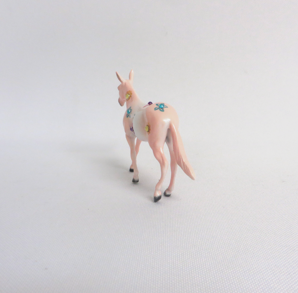LILLY-OOAK FLORAL MULE CHIP MODEL HORSE 3/29/19
