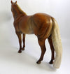 WEKNOWHESKNOT-OOAK DAPPLE PALOMINO ISH MODEL HORSE BY MISSY FOX 8/22/19