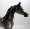 UNIANIMOUS-OOAK DAPPLE ROSE GREY ARABIAN MODEL HORSE 8/22/19