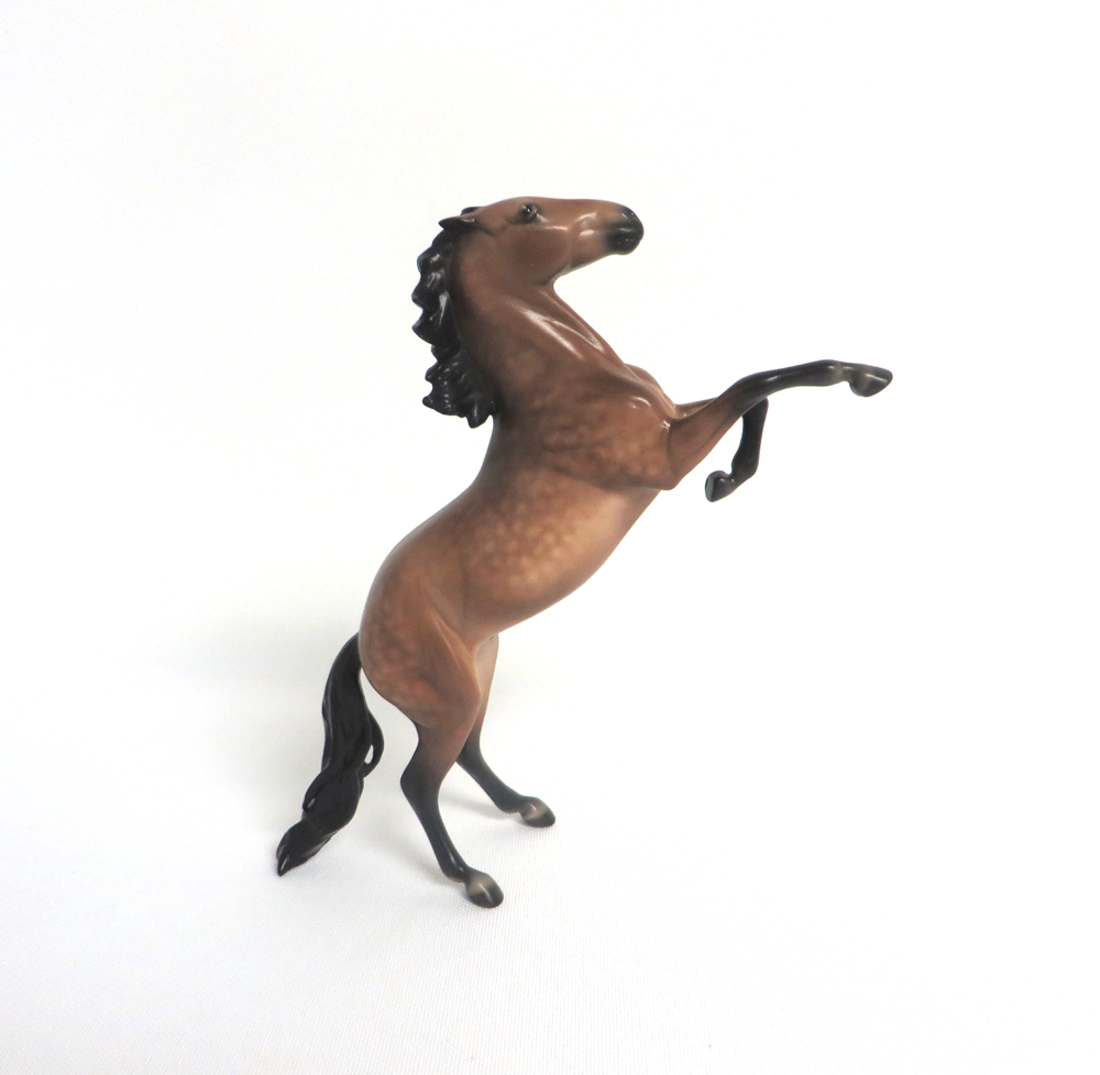 BENJAMIN -- OOAK DAPPLED BUCKSKIN REARING PEBBLE BY SHERYL LEISURE 3-29-19