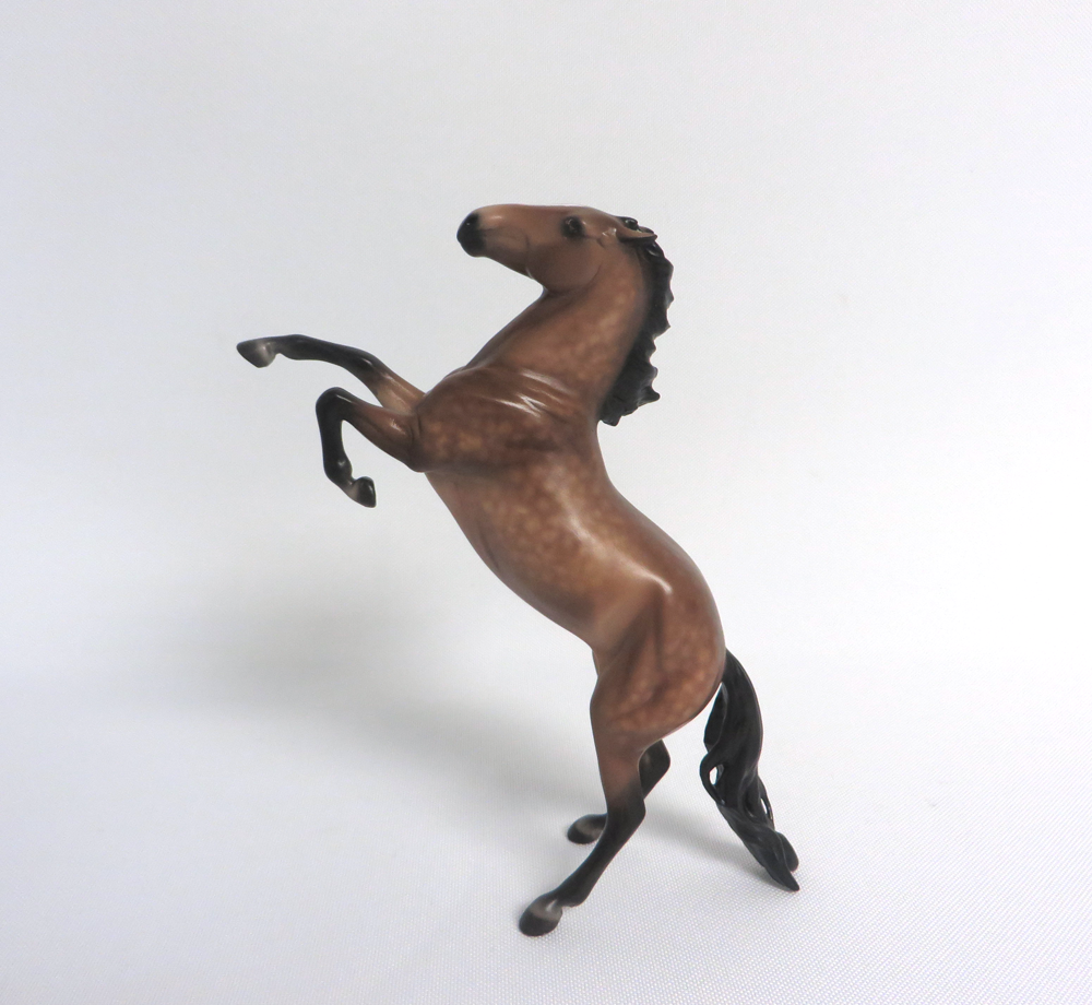 BENJAMIN -- OOAK DAPPLED BUCKSKIN REARING PEBBLE BY SHERYL LEISURE 3-29-19