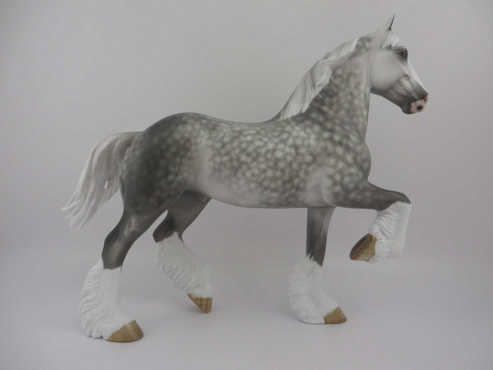 MOSCOW BLAST-OOAK DAPPLE GREY TROTTING DRAFTER BY SHERYL LEISURE