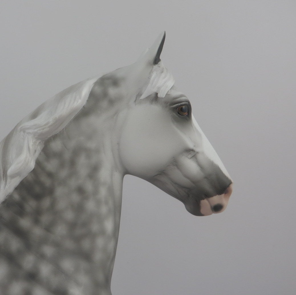 MOSCOW BLAST-OOAK DAPPLE GREY TROTTING DRAFTER BY SHERYL LEISURE