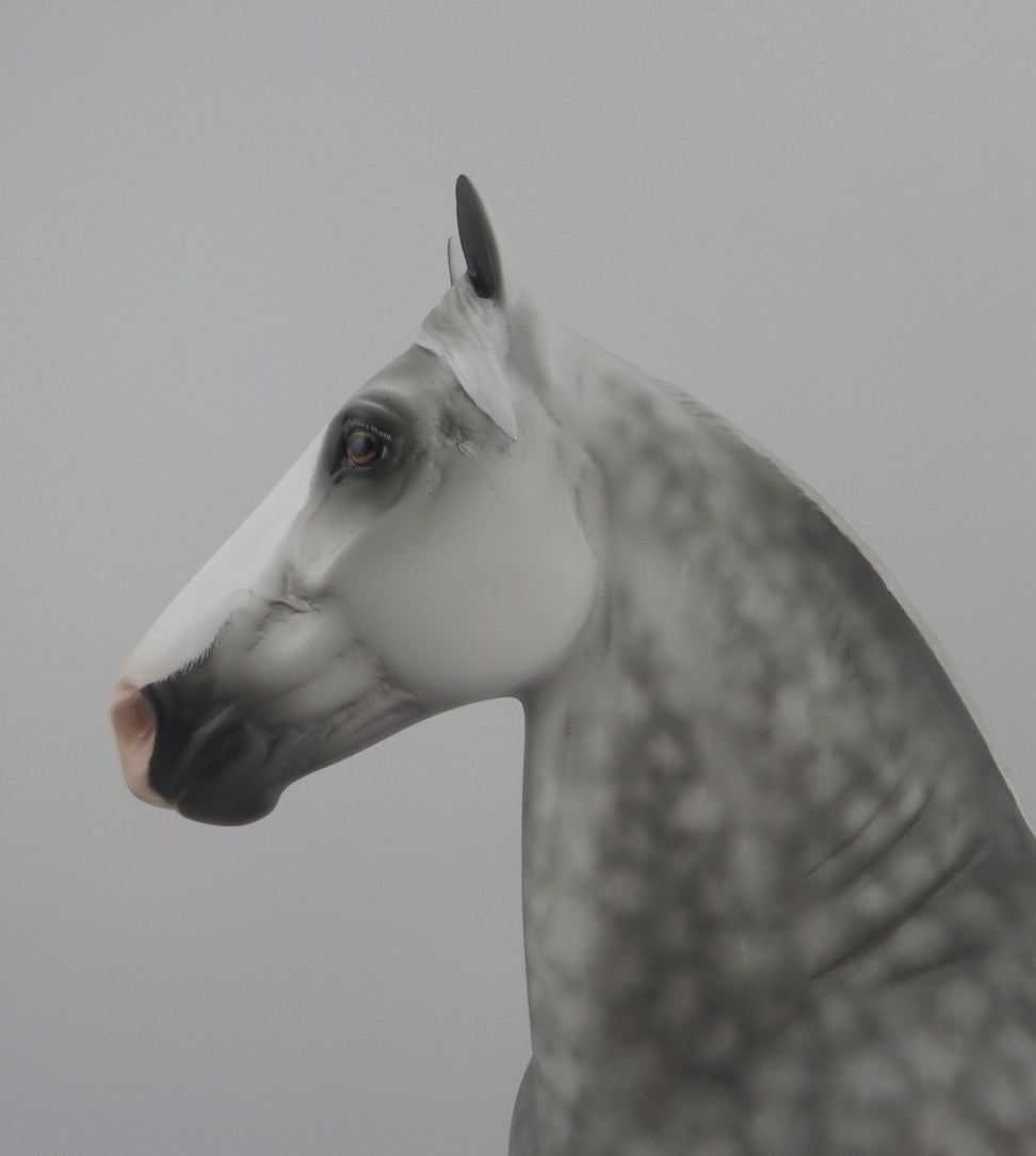 MOSCOW BLAST-OOAK DAPPLE GREY TROTTING DRAFTER BY SHERYL LEISURE