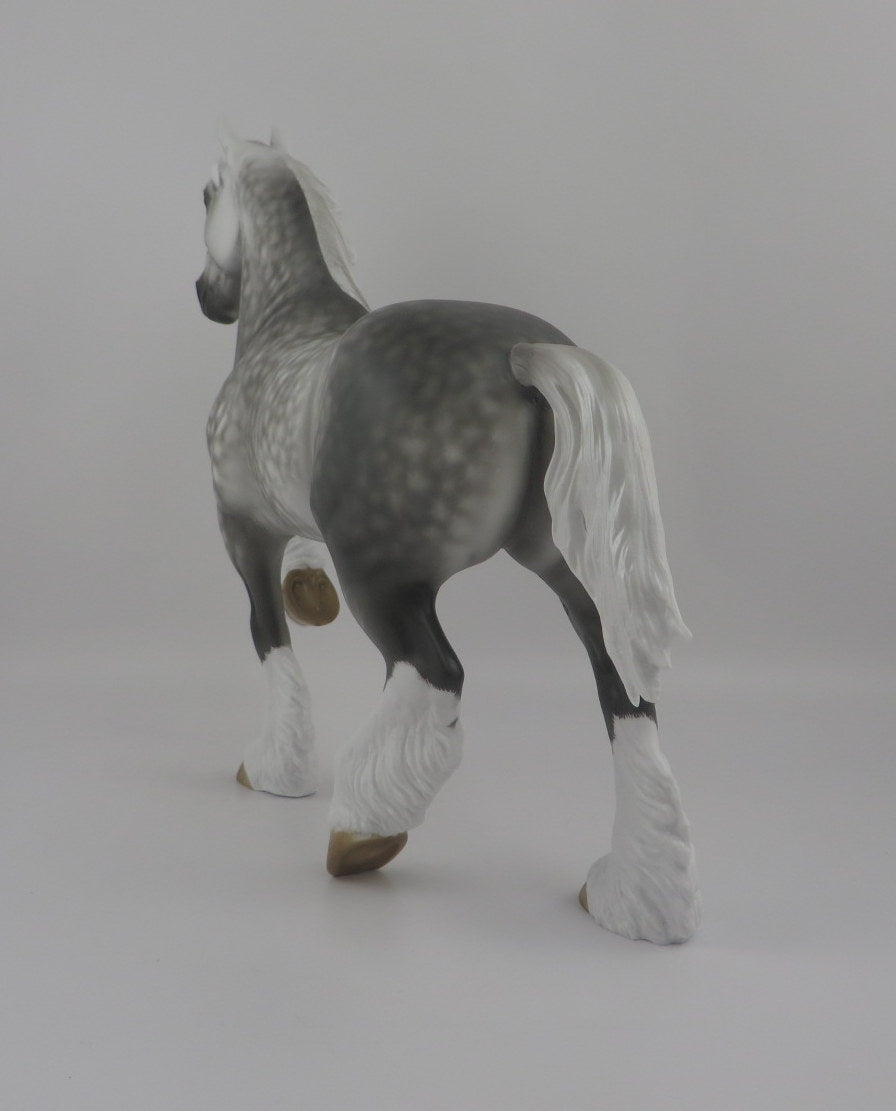 MOSCOW BLAST-OOAK DAPPLE GREY TROTTING DRAFTER BY SHERYL LEISURE