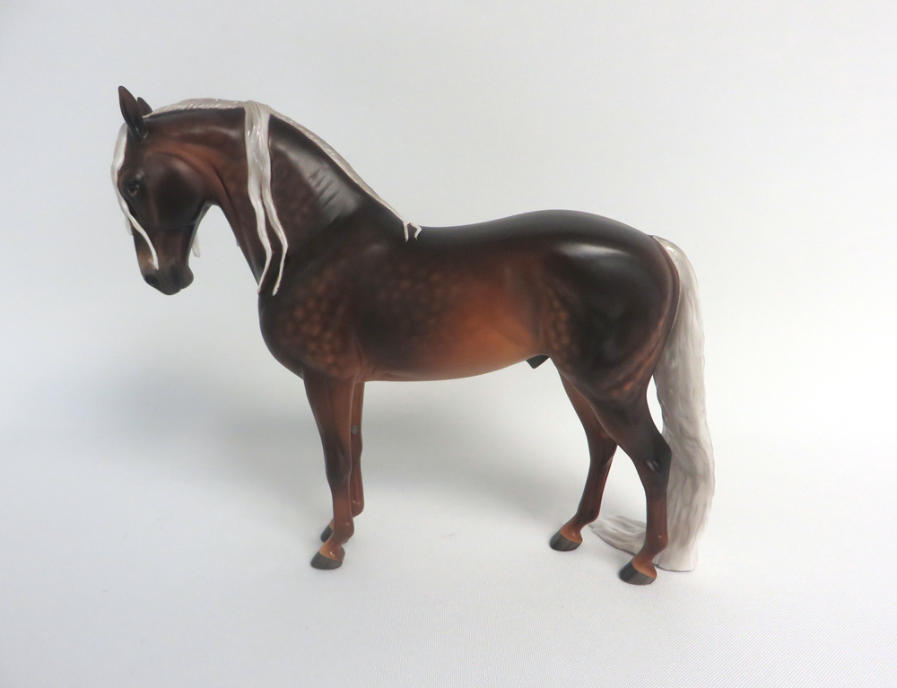 ROBERT-- OOAK DAPPLED LIVER CHESTNUT ANDY BY SHERYL LEISURE 3-29-19