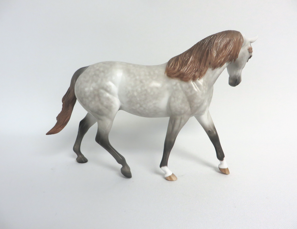 PICKLES -- OOAK DAPPLED CHESTNUT GOING GREY BY SHERYL LEISURE 3-25-19