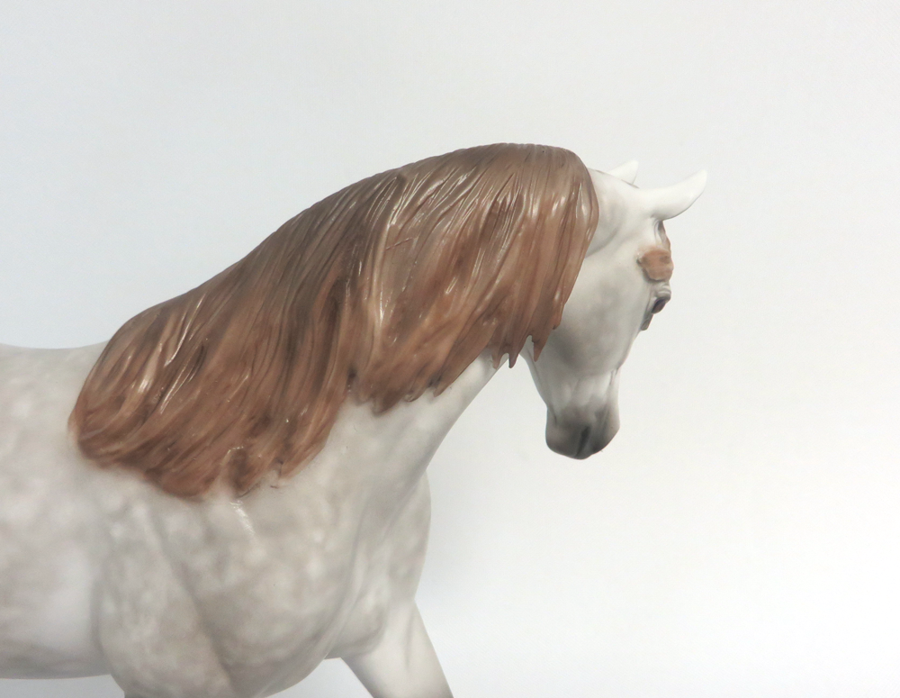 PICKLES -- OOAK DAPPLED CHESTNUT GOING GREY BY SHERYL LEISURE 3-25-19