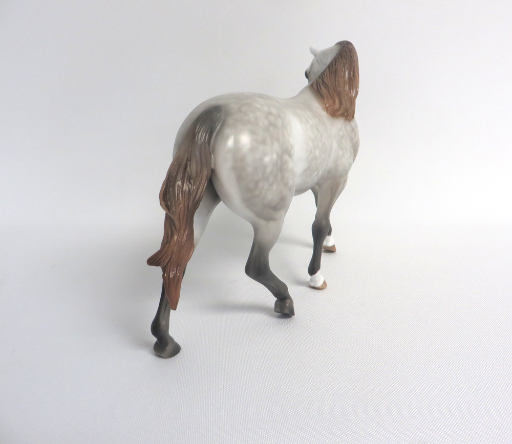 PICKLES -- OOAK DAPPLED CHESTNUT GOING GREY BY SHERYL LEISURE 3-25-19