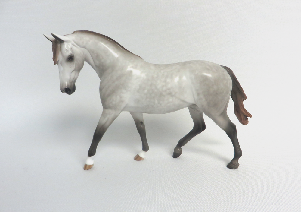 PICKLES -- OOAK DAPPLED CHESTNUT GOING GREY BY SHERYL LEISURE 3-25-19