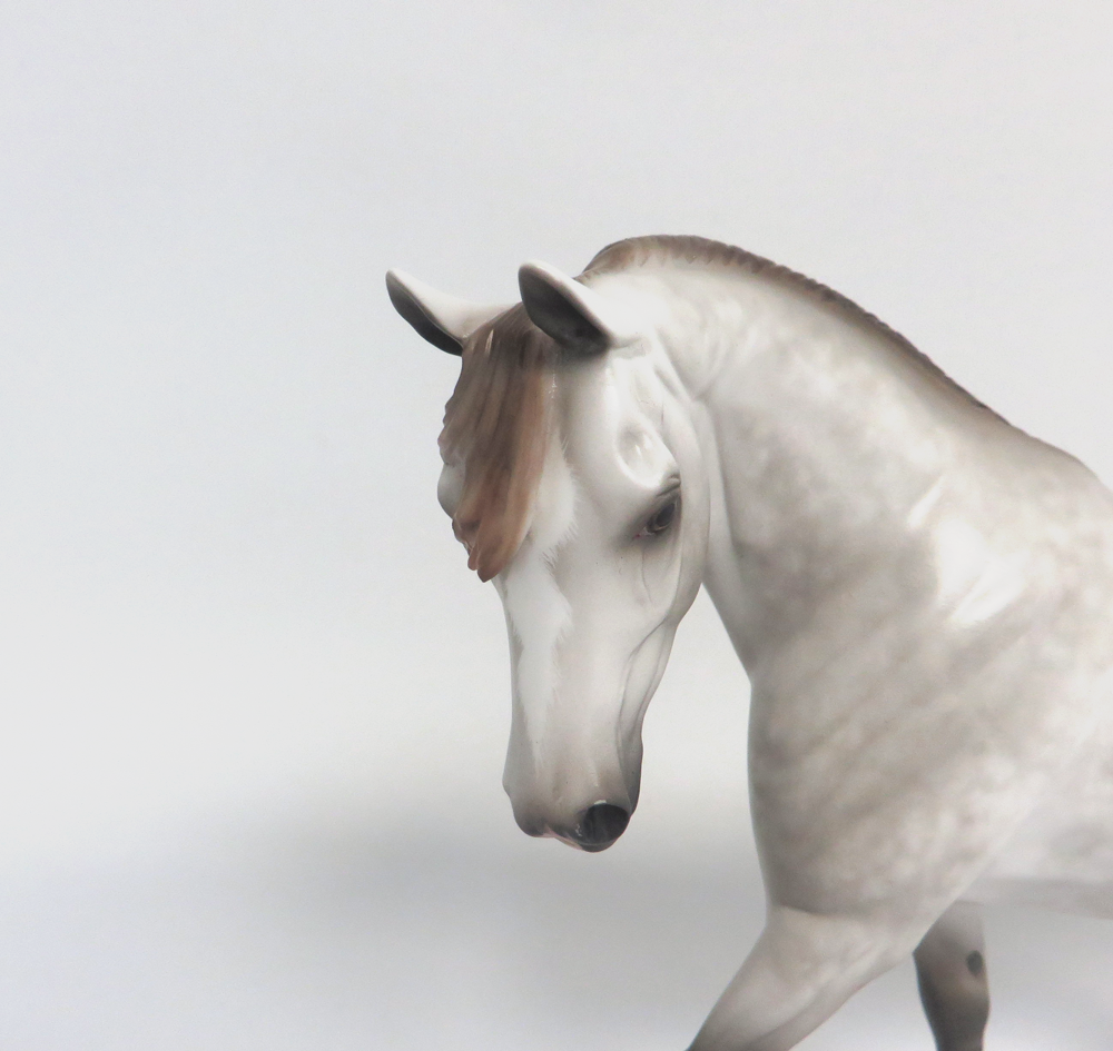 PICKLES -- OOAK DAPPLED CHESTNUT GOING GREY BY SHERYL LEISURE 3-25-19