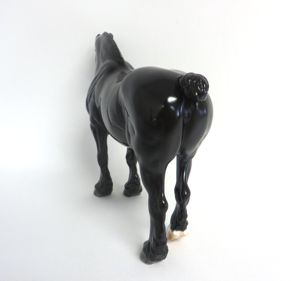 BLACK EYED SUSAN-OOAK GLOSSED DAPPLE BLACK BUNNY EA 2019