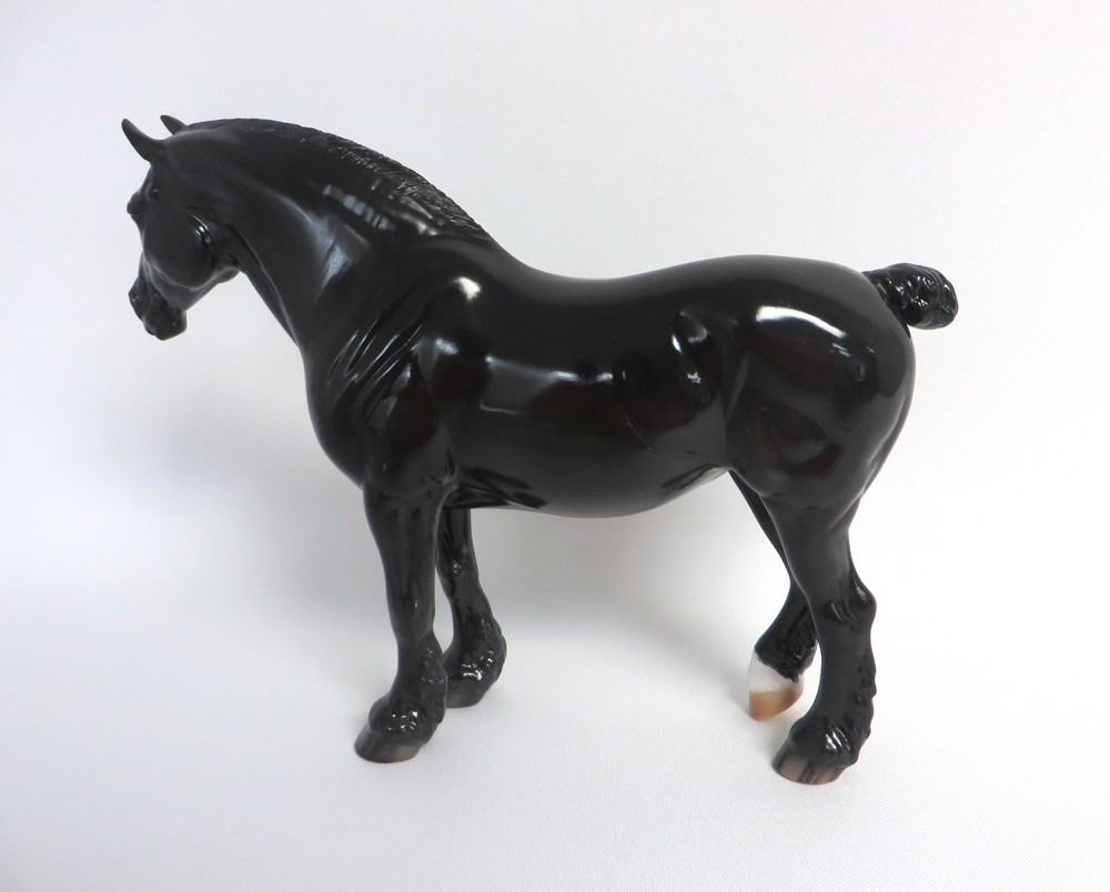 BLACK EYED SUSAN-OOAK GLOSSED DAPPLE BLACK BUNNY EA 2019