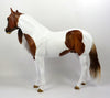 PUGGLE-OOAK ETCHED CHESTNUT PINTO ISH MODEL HORSE BY AUDREY DIXON 8/26/19