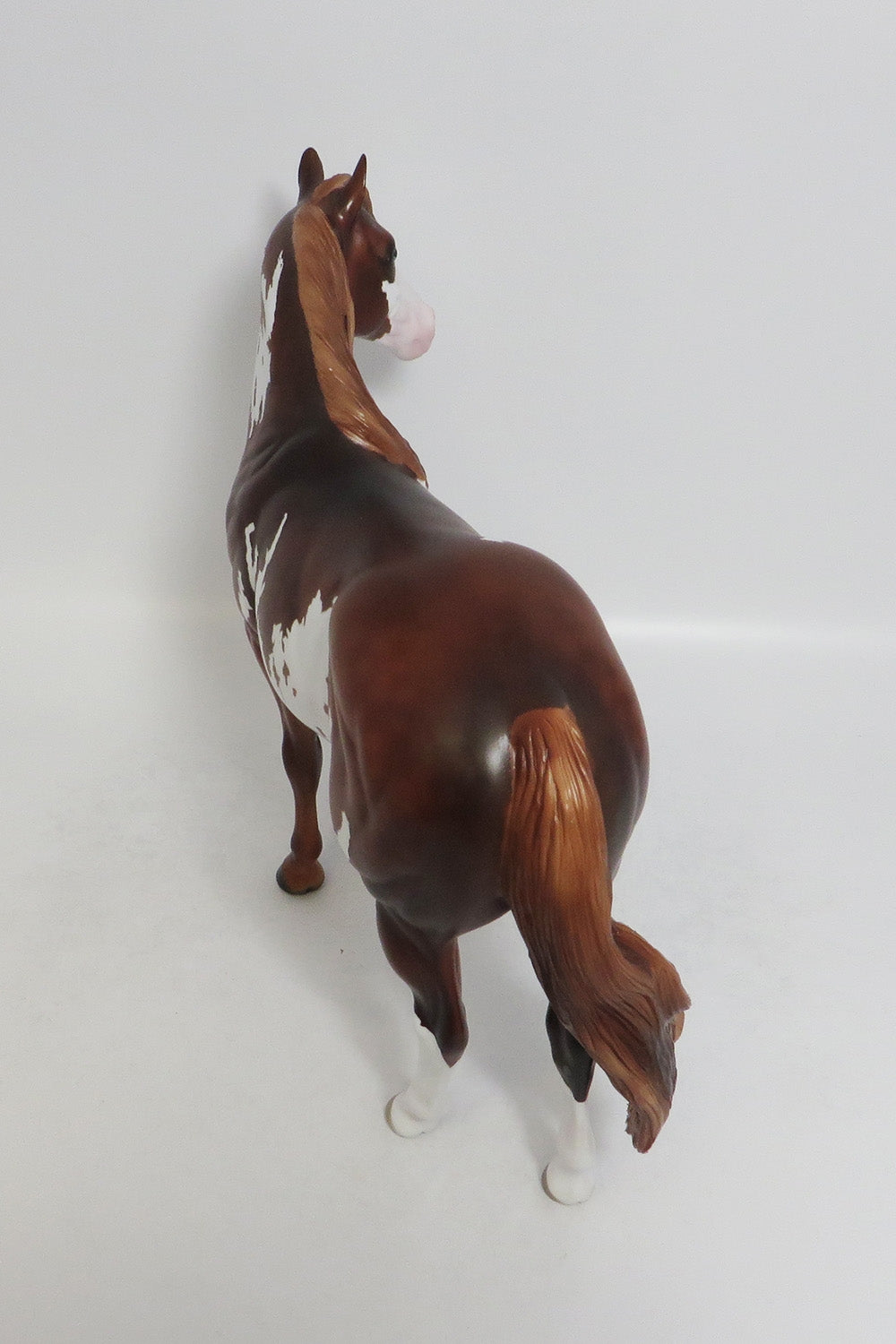 A&#39;HO-OOAK FLAXEN CHESTNUT OVERO ISH MODEL HORSE 7/27/18