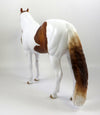 PUGGLE-OOAK ETCHED CHESTNUT PINTO ISH MODEL HORSE BY AUDREY DIXON 8/26/19