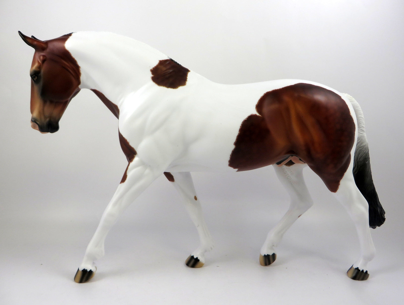 SHIH TZU-OOAK ETCHED DAPPLE BAY IRISH DRAFT MODEL HORSE 8/26/19