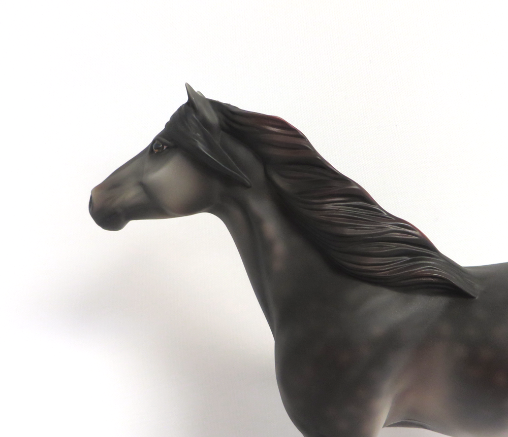 STANLEY -- OOAK DARK ROSE GREY MUSTANG BY MISSY FOX EA19