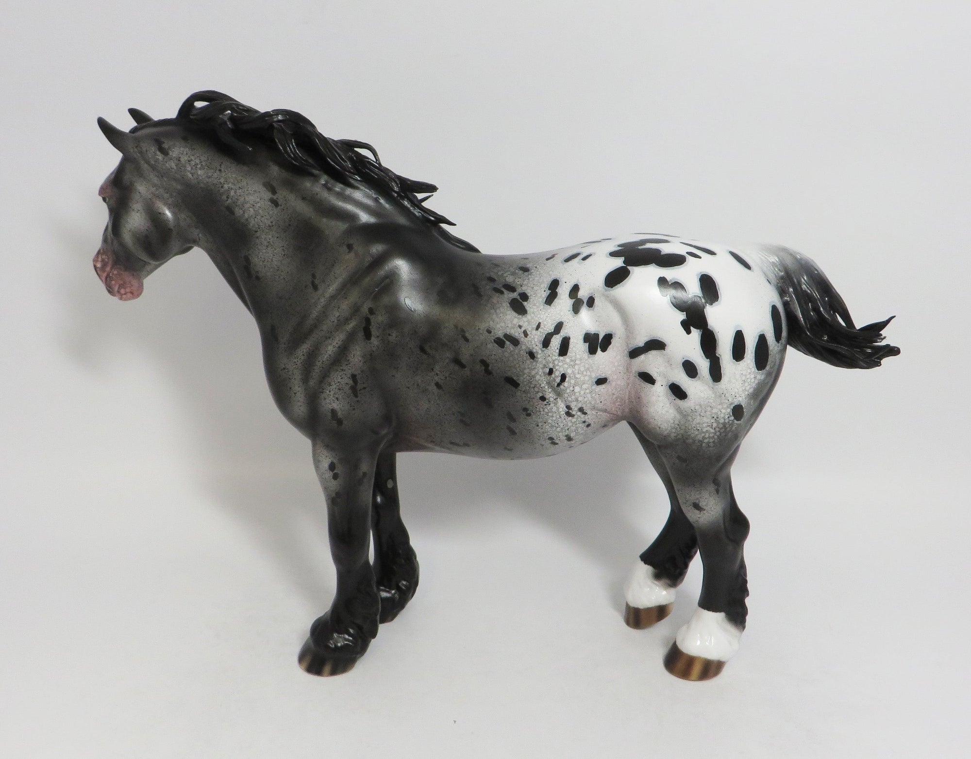 BUNS AND ROSES-OOAK APPALOOSA MARE MODEL HORSE 7/27/18