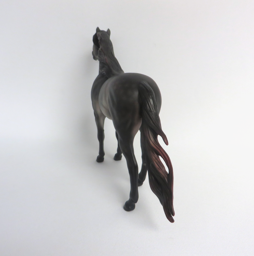 STANLEY -- OOAK DARK ROSE GREY MUSTANG BY MISSY FOX EA19