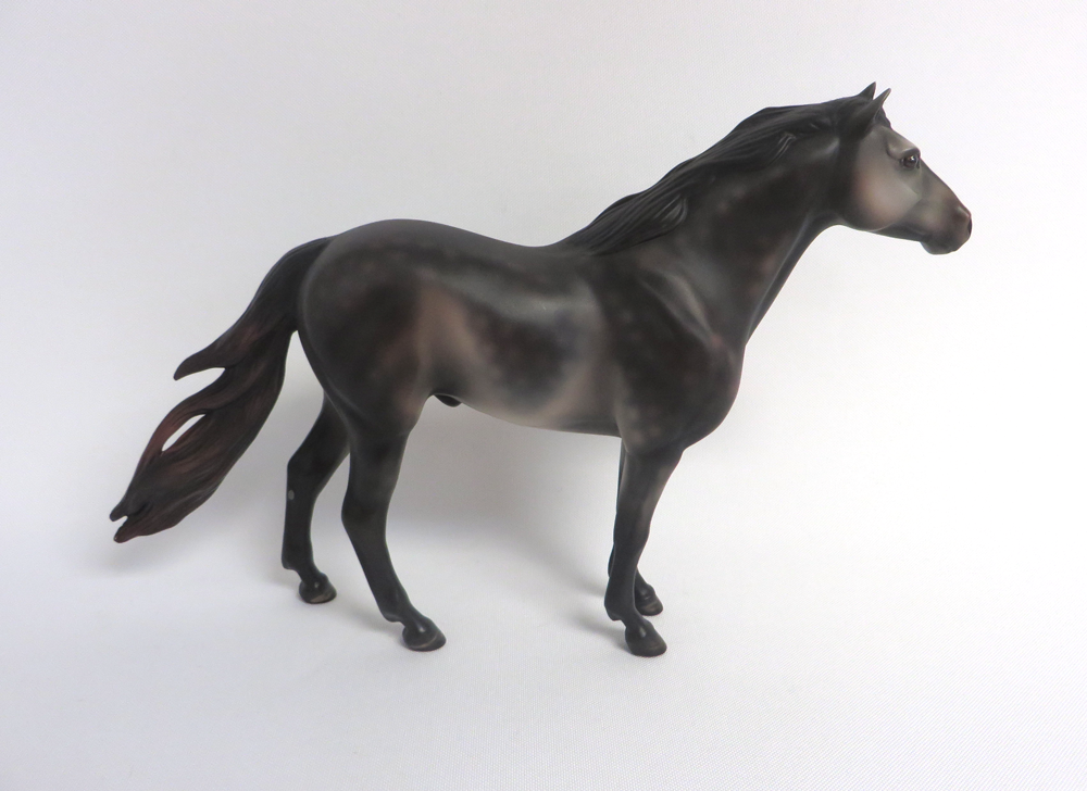STANLEY -- OOAK DARK ROSE GREY MUSTANG BY MISSY FOX EA19