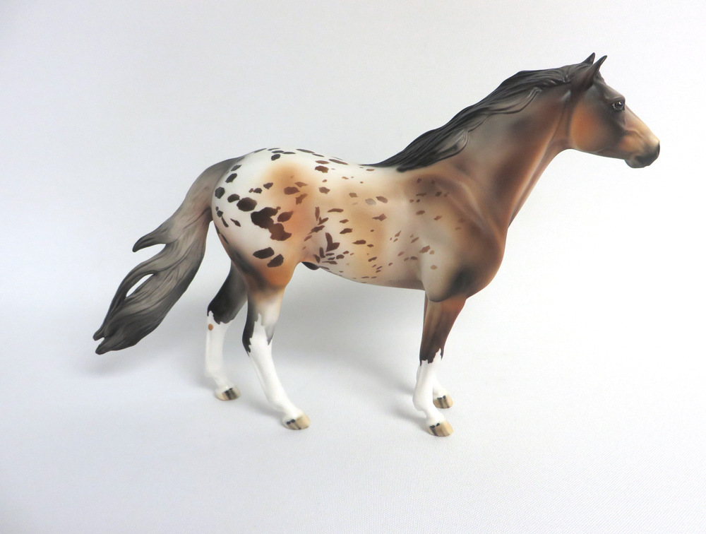 BULLSEYE -- OOAK MUSTANG APPALOOSA  BY DAWN QUICK MW19