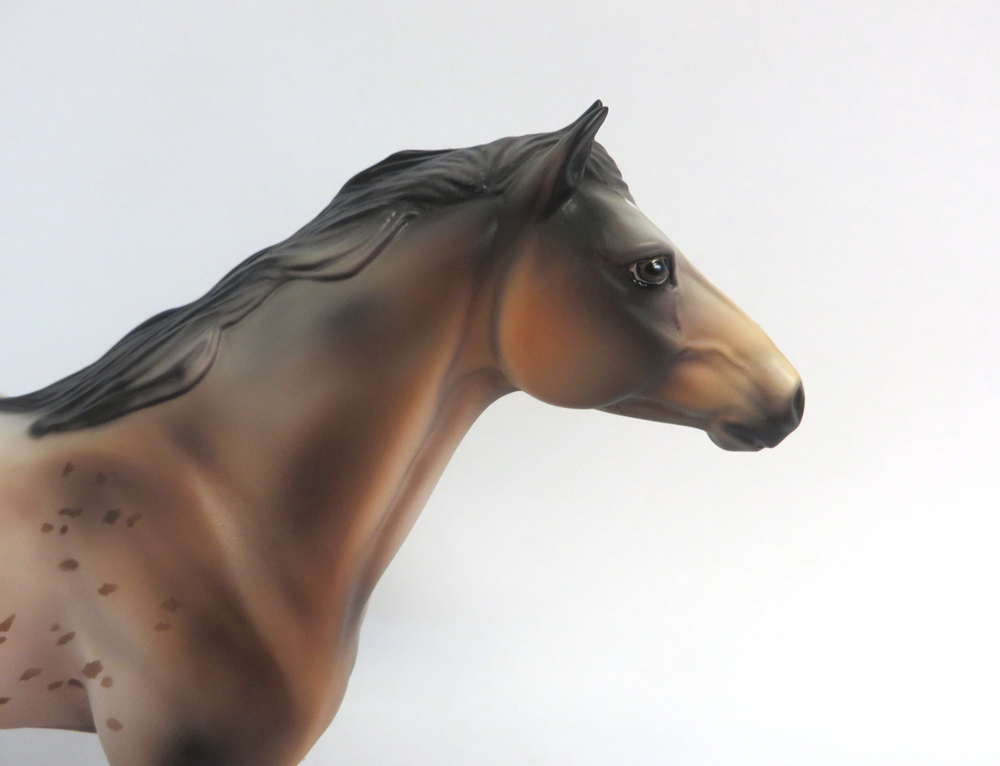 BULLSEYE -- OOAK MUSTANG APPALOOSA  BY DAWN QUICK MW19
