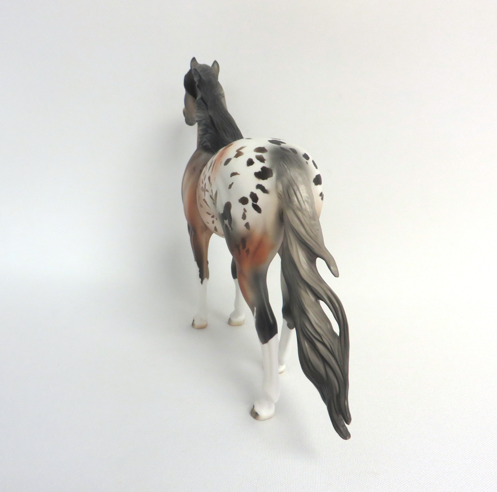 BULLSEYE -- OOAK MUSTANG APPALOOSA  BY DAWN QUICK MW19