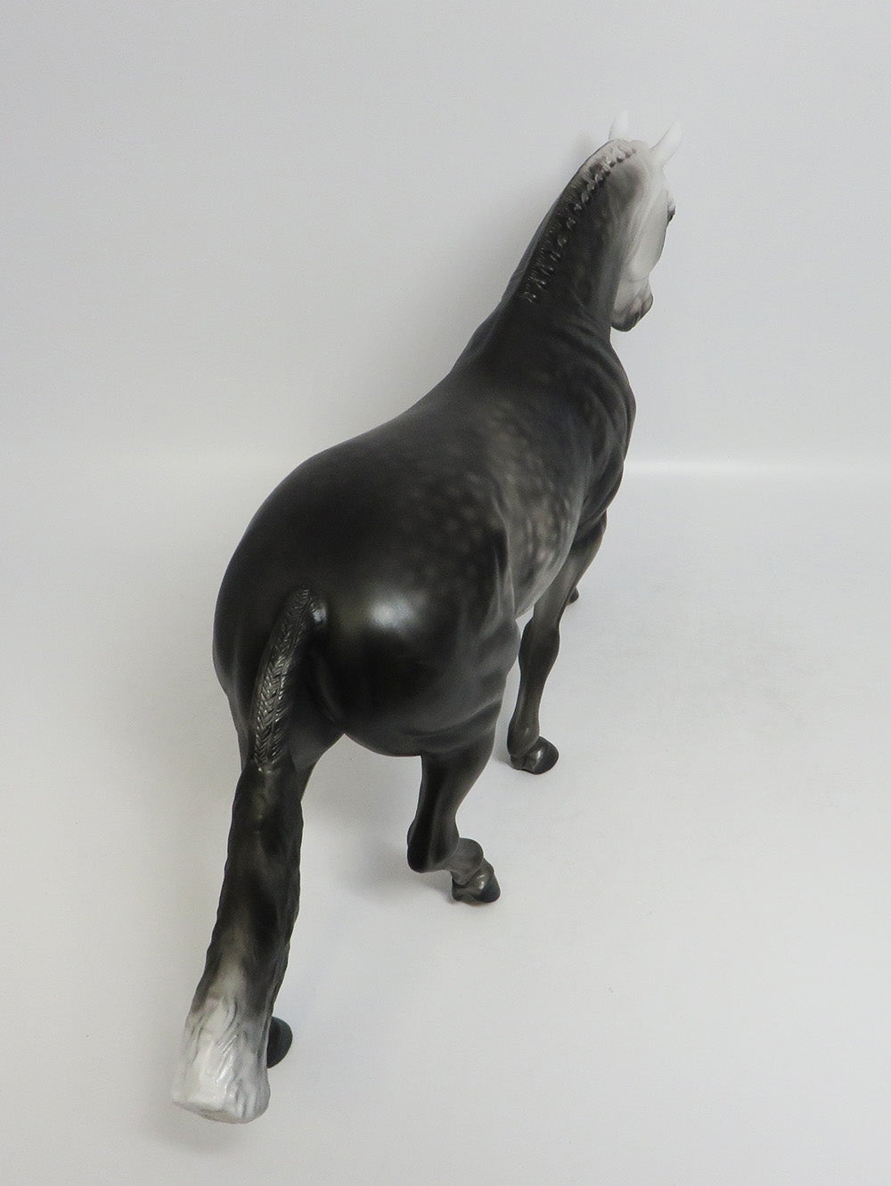 NIAMH-OOAK DAPPLE GREY IRISH DRAFT MODEL HORSE 7/27/18