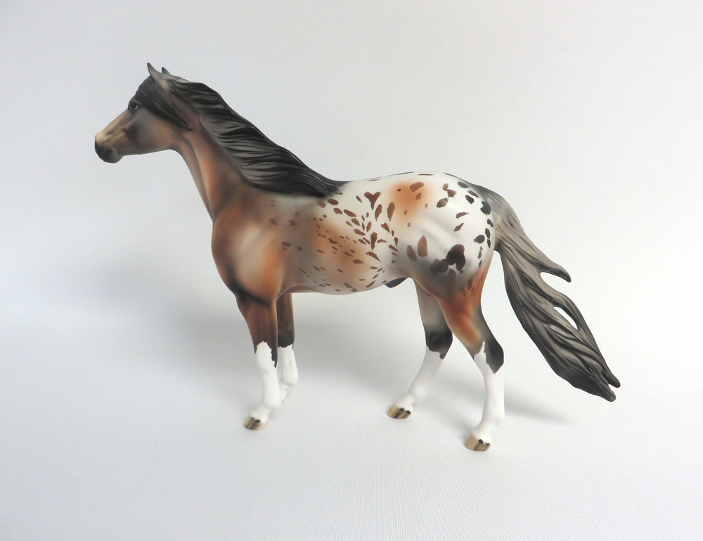 BULLSEYE -- OOAK MUSTANG APPALOOSA  BY DAWN QUICK MW19