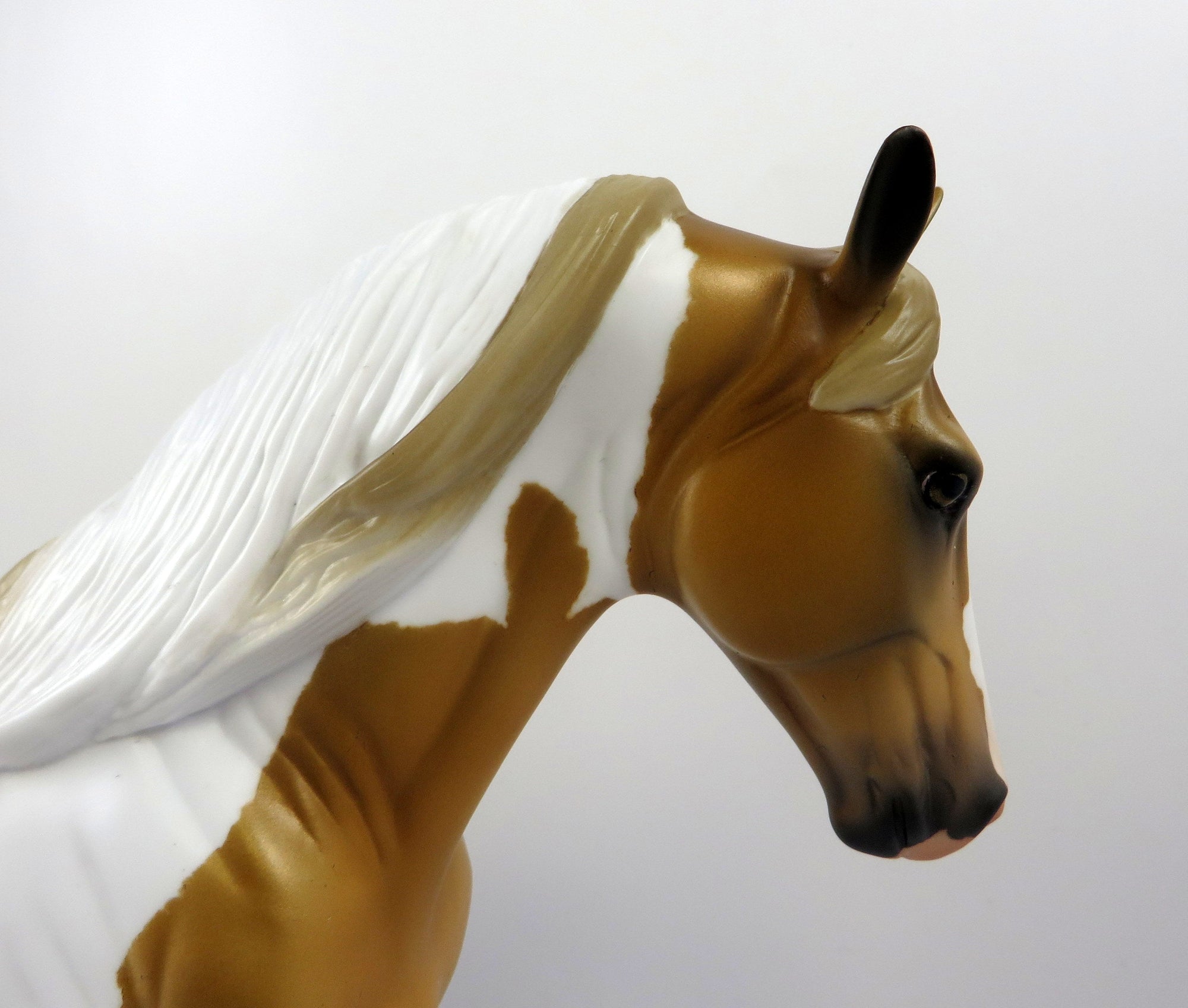 GOLDENDOODLE-OOAK PALOMINO PINTO TENNESSEE WALKER MODEL HORSE 8/26/19