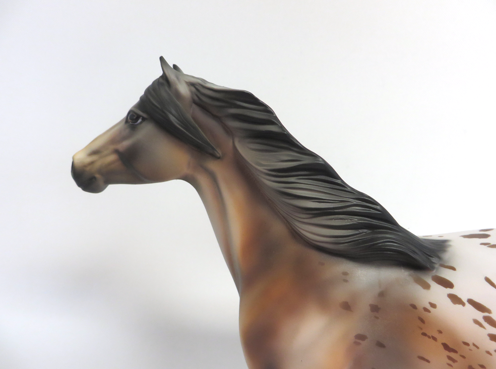 BULLSEYE -- OOAK MUSTANG APPALOOSA  BY DAWN QUICK MW19