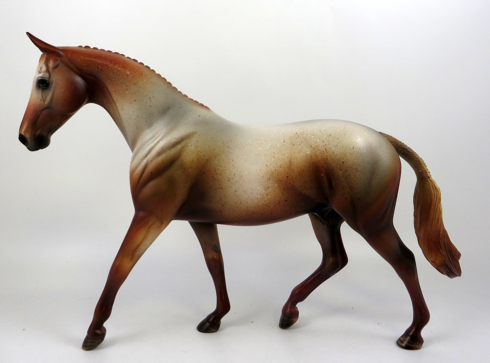 MALTIPOO -OOAK RED ROAN PONY MODEL HORSE BY MISSY FOX 8/26/19