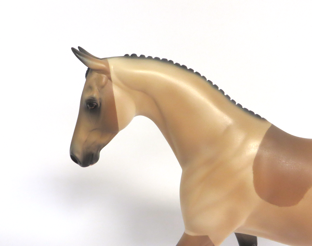 BUTTERCUP-- OOAK CLIPPED BUCKSKIN PONY BY AUDREY DIXON EA19