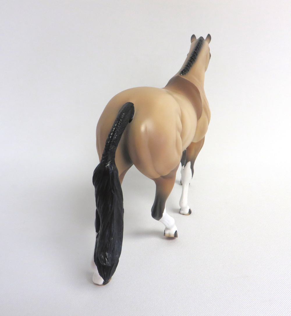 BUTTERCUP-- OOAK CLIPPED BUCKSKIN PONY BY AUDREY DIXON EA19