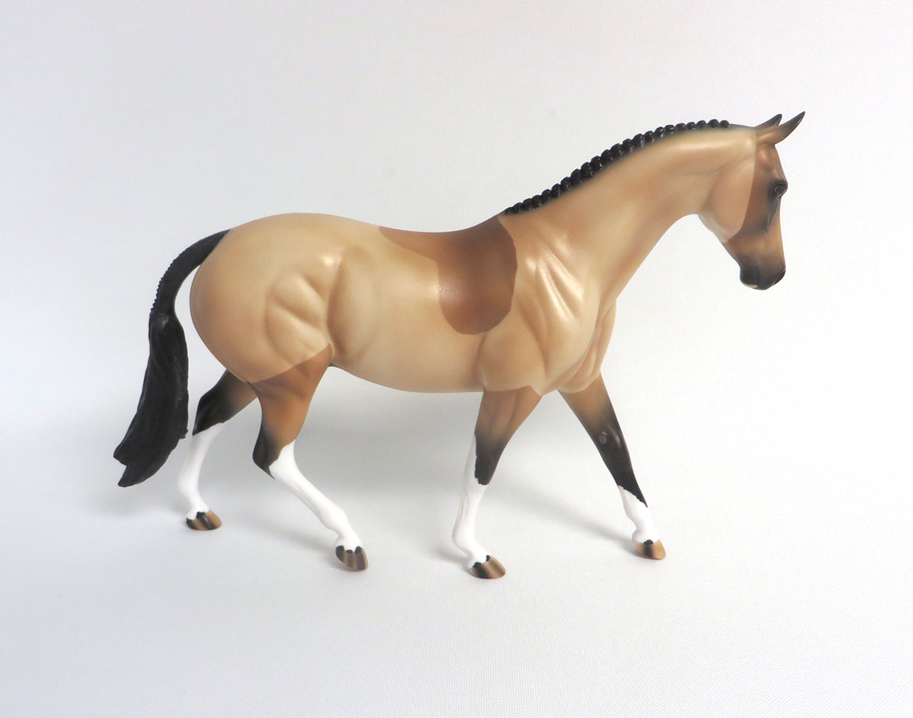 BUTTERCUP-- OOAK CLIPPED BUCKSKIN PONY BY AUDREY DIXON EA19