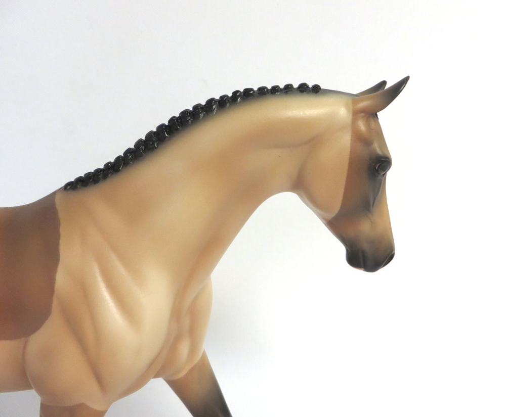 BUTTERCUP-- OOAK CLIPPED BUCKSKIN PONY BY AUDREY DIXON EA19