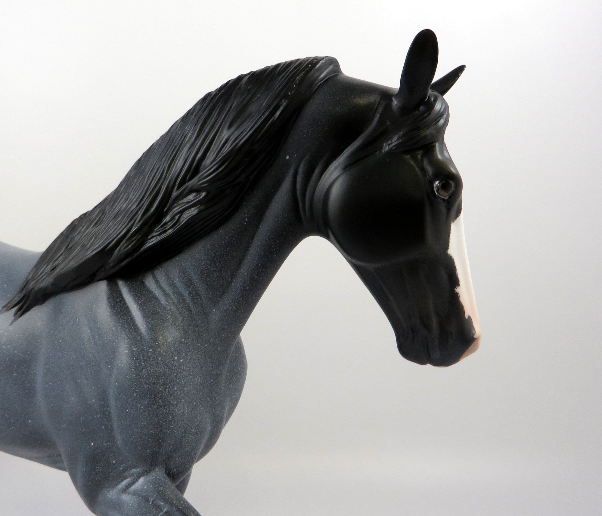 WHIPPET -OOAK BLUE ROAN TWH MODEL HORSE BY AUDREY DIXON 8/27/19