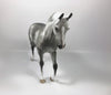 AMP IT UP-OOAK DAPPLE GREY CM TB MODEL HORSE BY SHERYL LEISURE SHCF 19