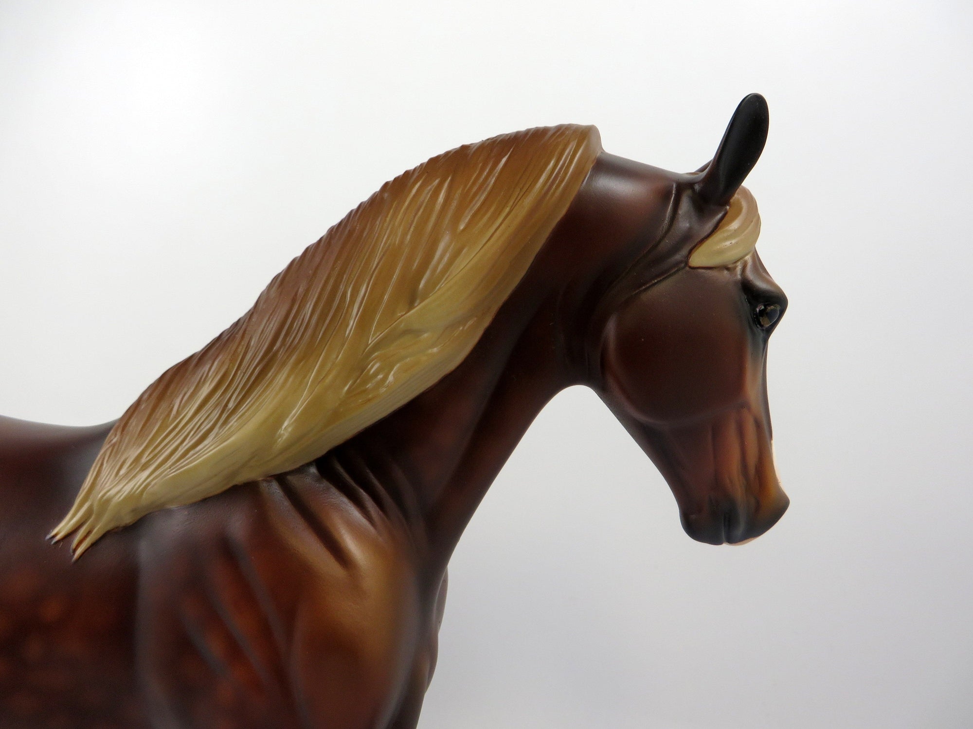 CHOW CHOW-OOAK DAPPLE CHESTNUT TENNESSEE WALKER MODEL HORSE BY AUDREY DIXON 8/26/19