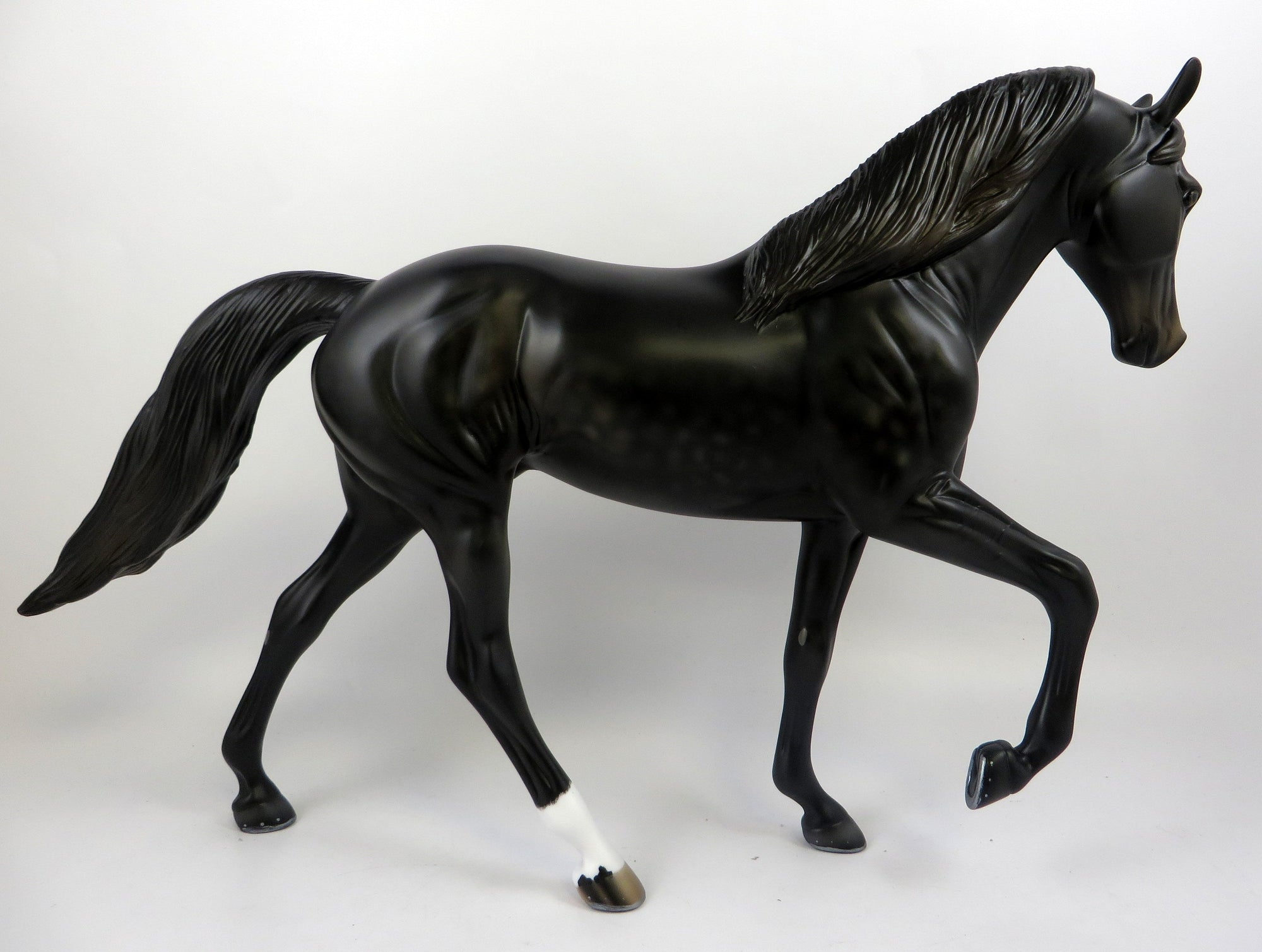 MR. POODLE-OOAK DAPPLE BLACK TWH MODEL HORSE BY ASUDREY DIXON 8/27/19