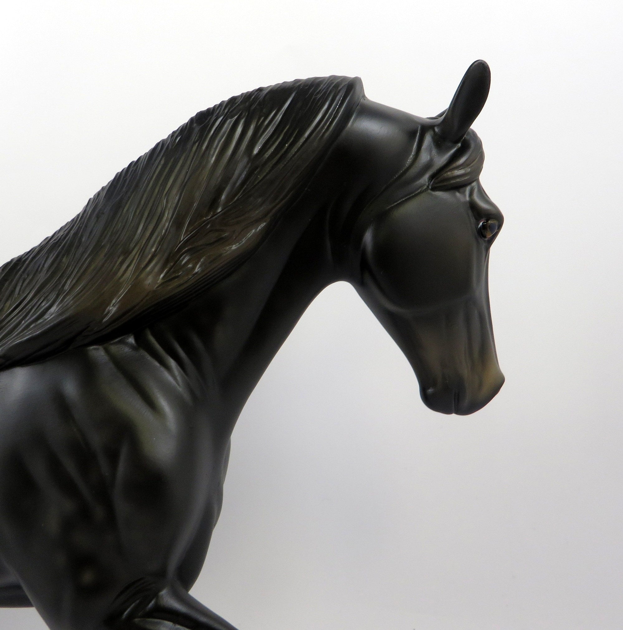 MR. POODLE-OOAK DAPPLE BLACK TWH MODEL HORSE BY ASUDREY DIXON 8/27/19