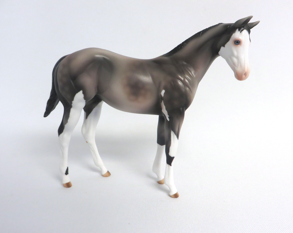 IZZY -- OOAK DAPPLED ROSE GREY WEANLING BY MISSY FOX EA19