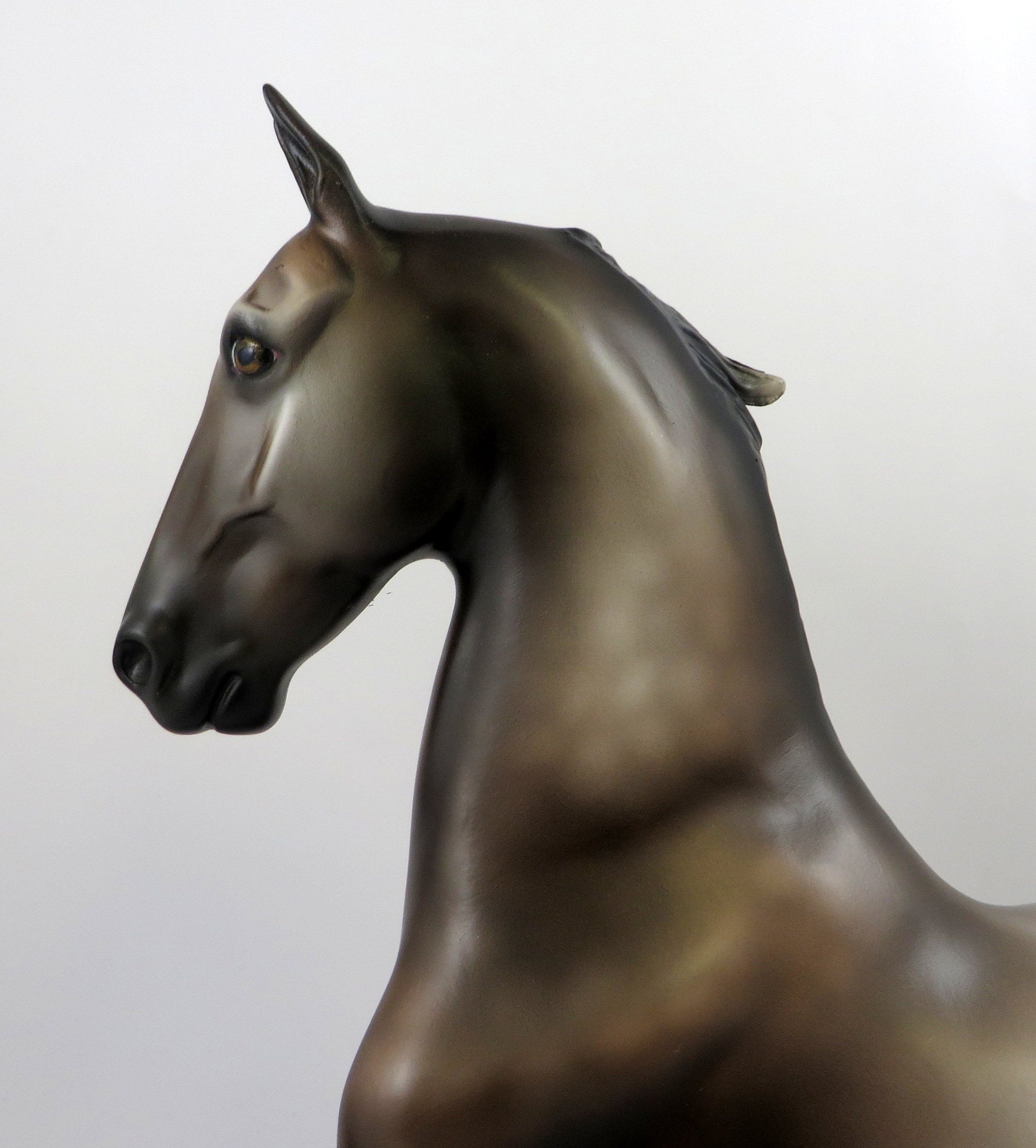 KOMONDOR - OOAK DAPPLED ROSE GREY SADDLEBRED MODEL HORSE BY MISSY FOX 8/27/19