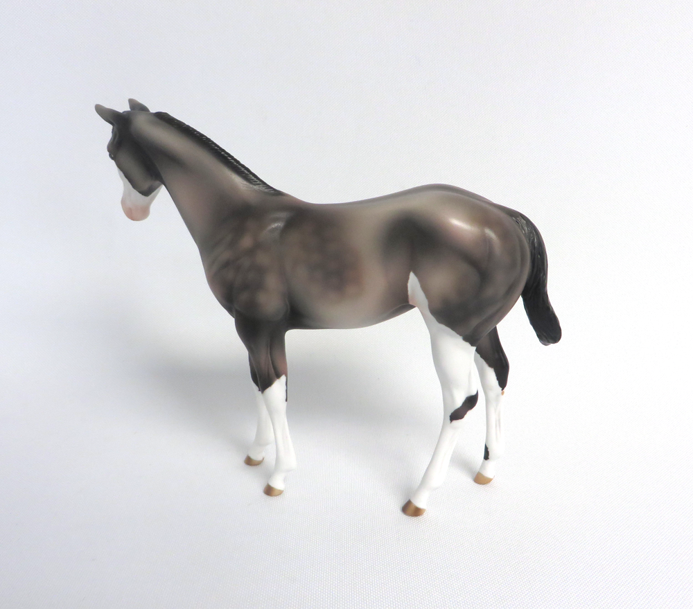 IZZY -- OOAK DAPPLED ROSE GREY WEANLING BY MISSY FOX EA19