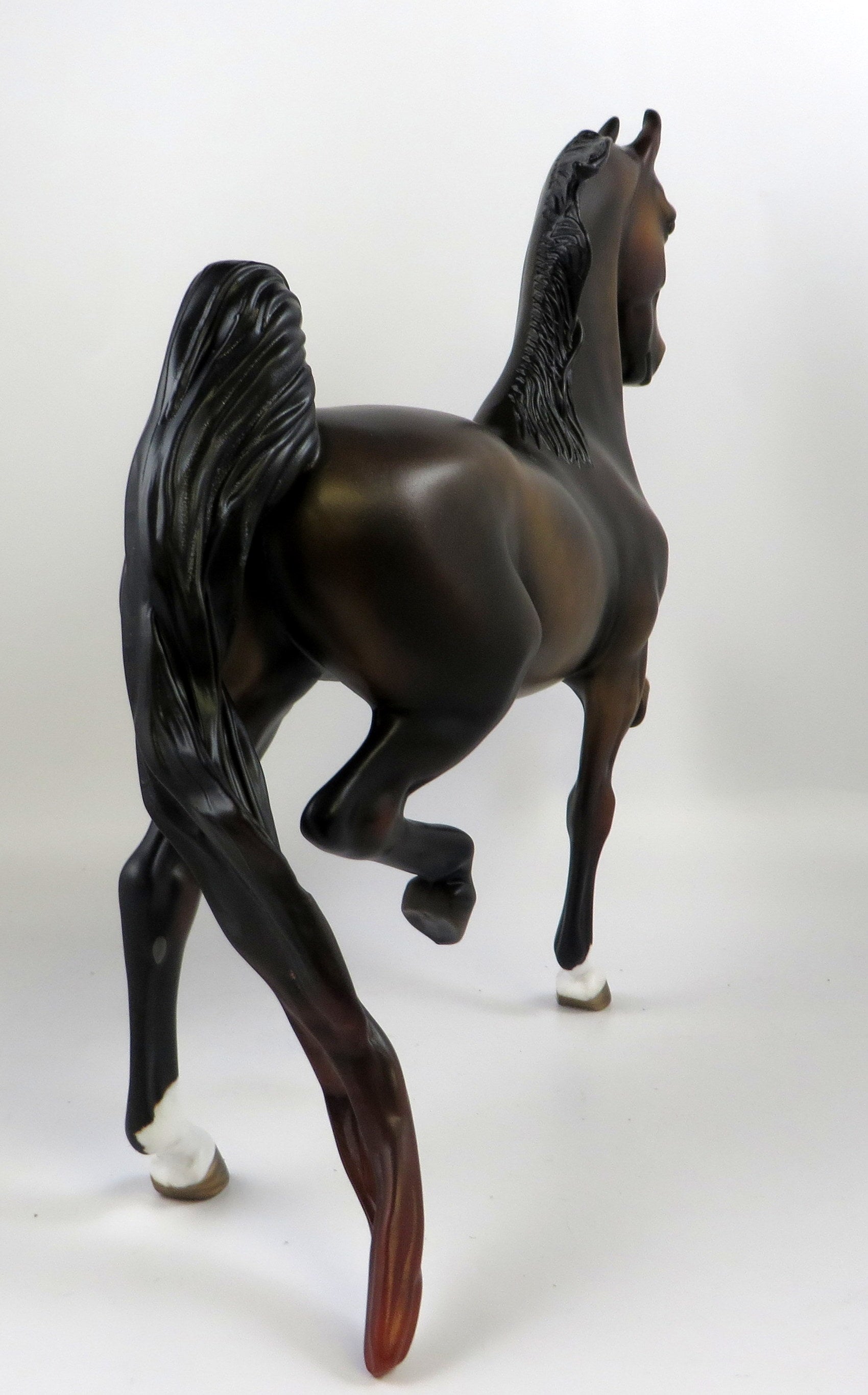 PEMBROKE - OOAK DAPPLED SOOTY BUCKSKIN SADDLEBRED MODEL HORSE BY MISSY FOX 8/27/19