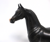 PS VALENTINO-OOAK BLACK PINTO ARABIAN MODEL HORSE EA19