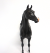 PS VALENTINO-OOAK BLACK PINTO ARABIAN MODEL HORSE EA19