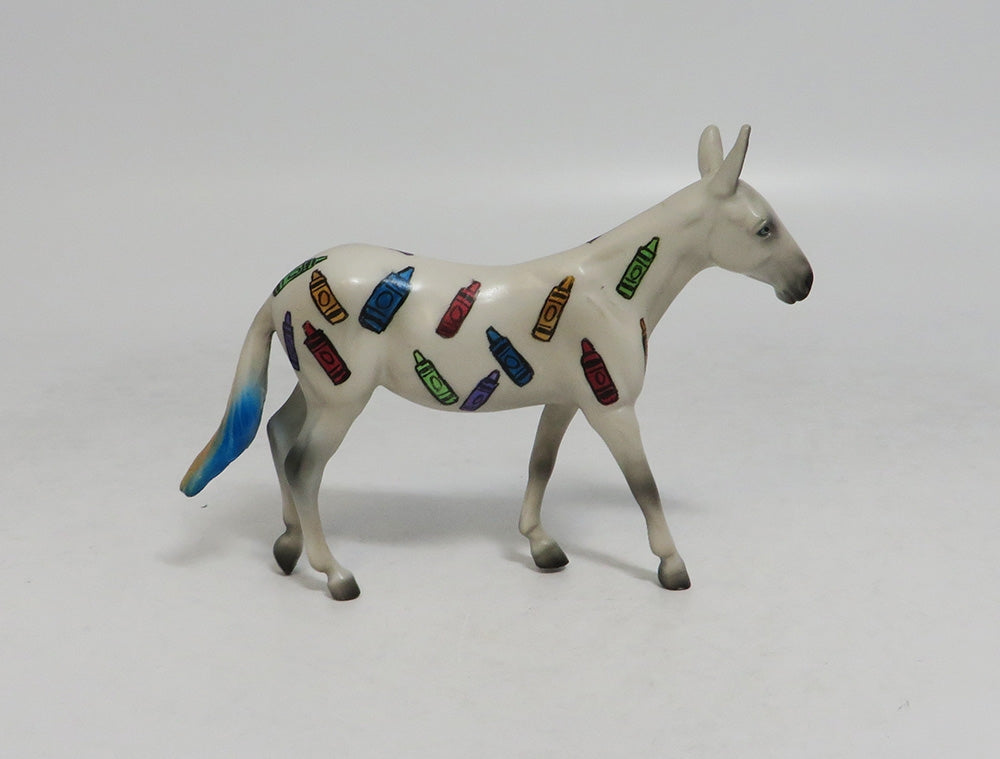 CRAYOLA-OOAK CRAYON MULE CHIP DECORATOR 8/16/18